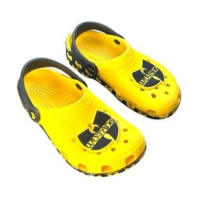 Crocs Wu Tang Clan Kids Youth Junior Size 3 Classic Clog Yellow Black